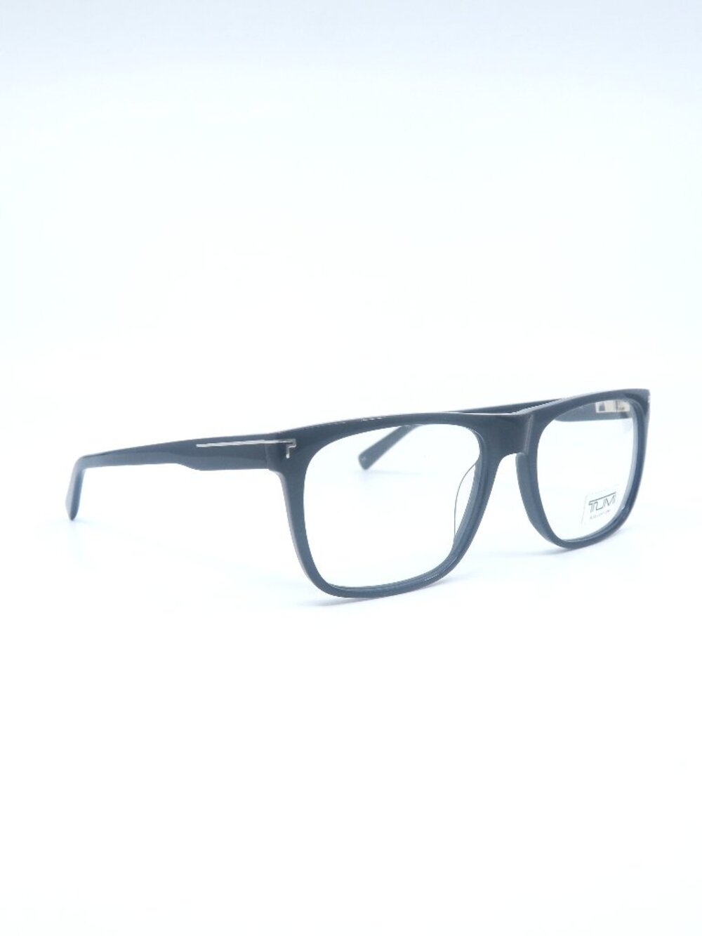 Tumi VTU014 0700K  55mm Black Rectangle  New Men's Eyeglasses Frames.